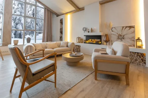 The Perfect Hardwood Floor in a Living Room